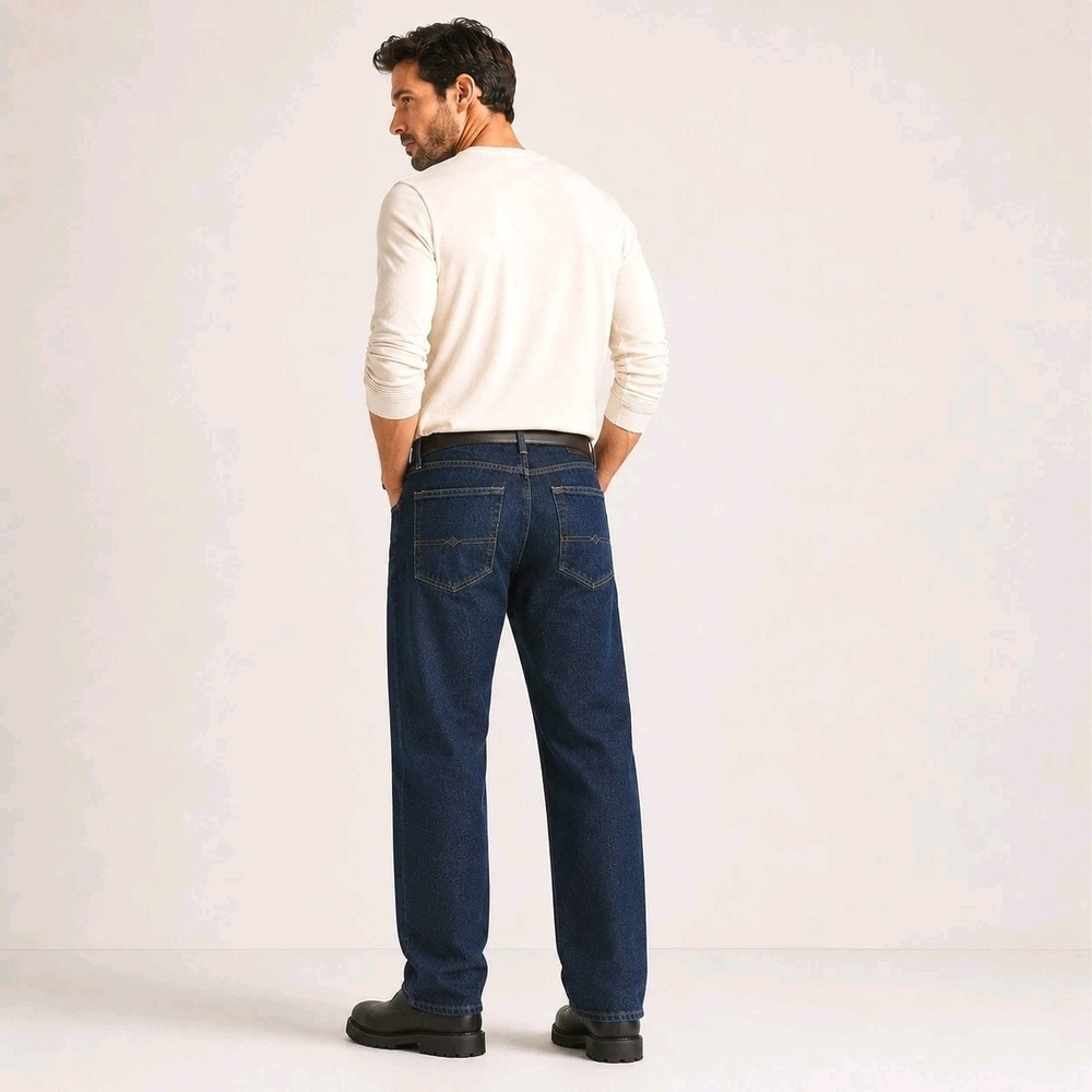 Lucky Brand 223 Straight Jeans Mens 34x30 Blue Dark Wash Advanced Stretch NWT